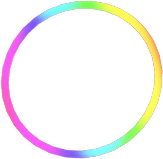 Rainbow Glow Circle Circle Free Transparent Png Download Pngkey