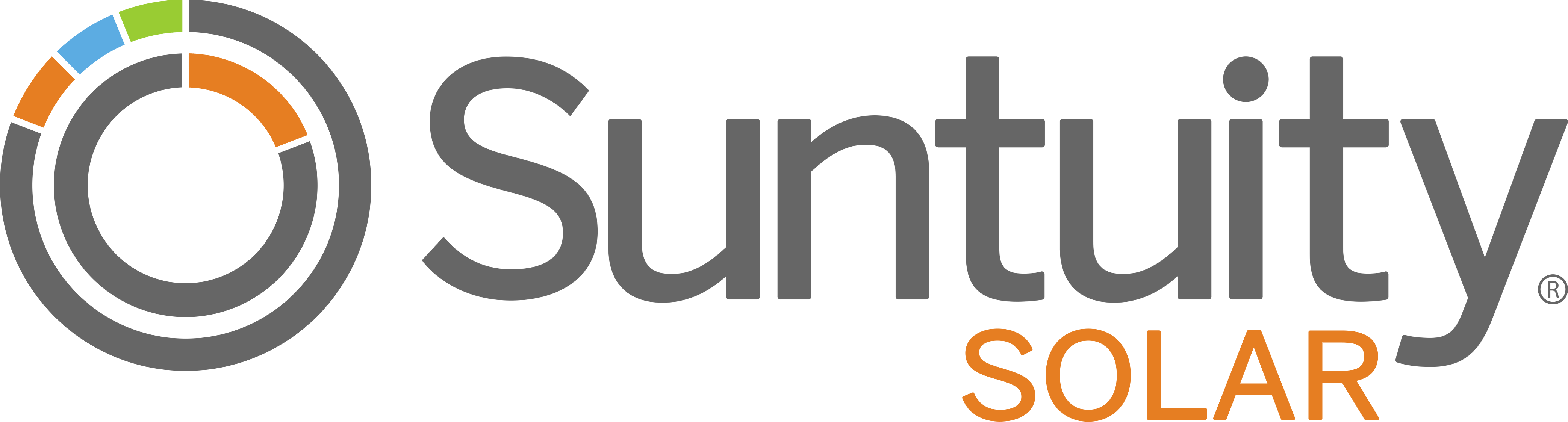Suntuity Solar - Graphics (4172x1123), Png Download