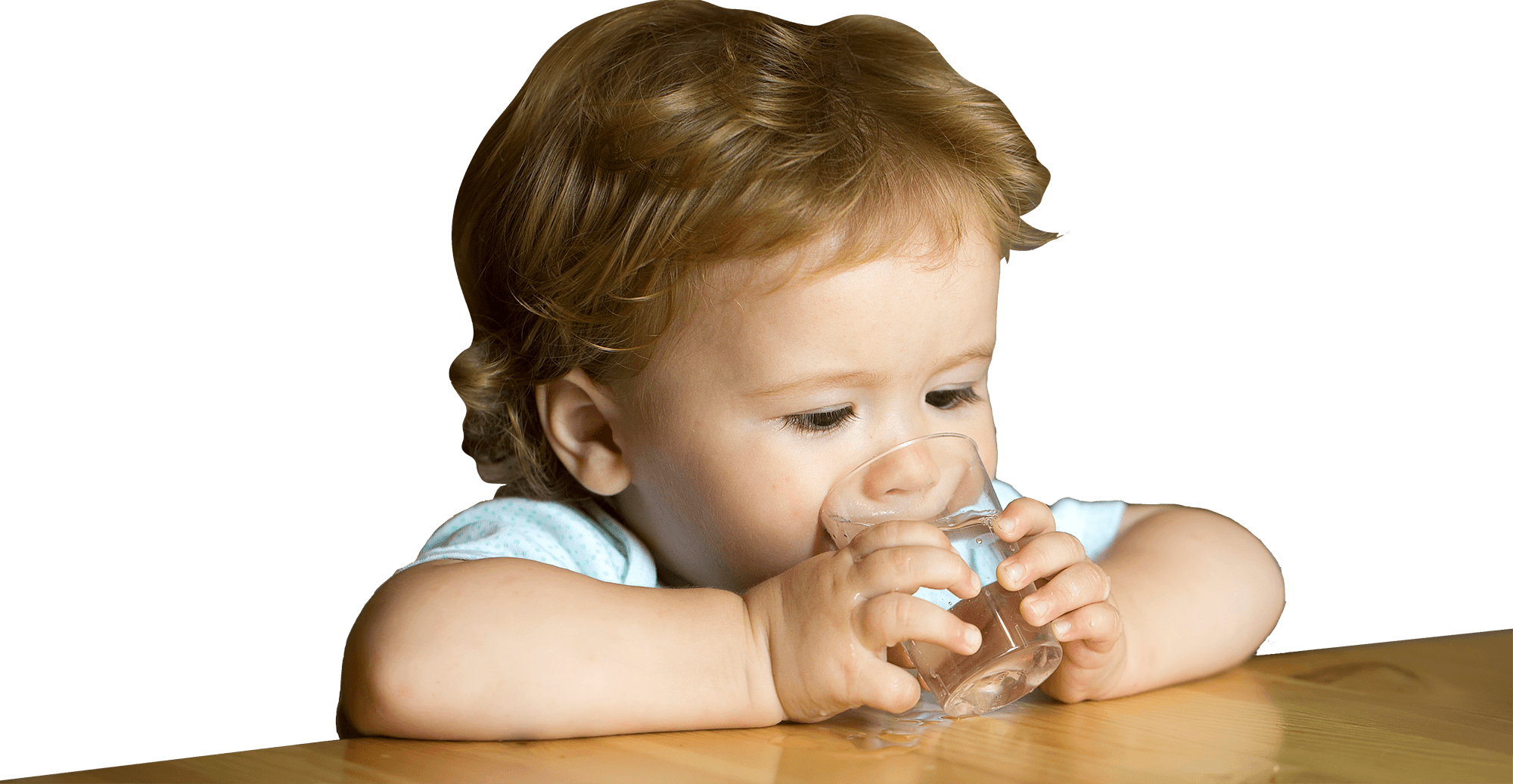 Little Boy Drinking Water - Dehydration In Children - Free Transparent