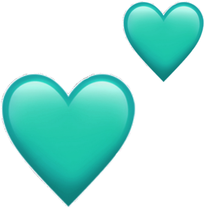 #blue #emojis #emoji #hearts #heart #heartemoji #tumblr - Heart - Free ...