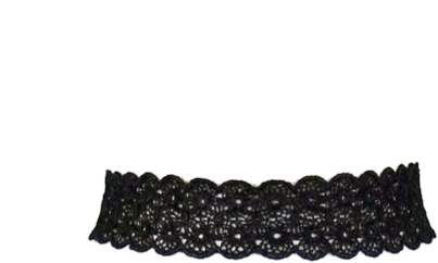 Floral Lace Choker - Black Choker Transparent - Free Transparent PNG
